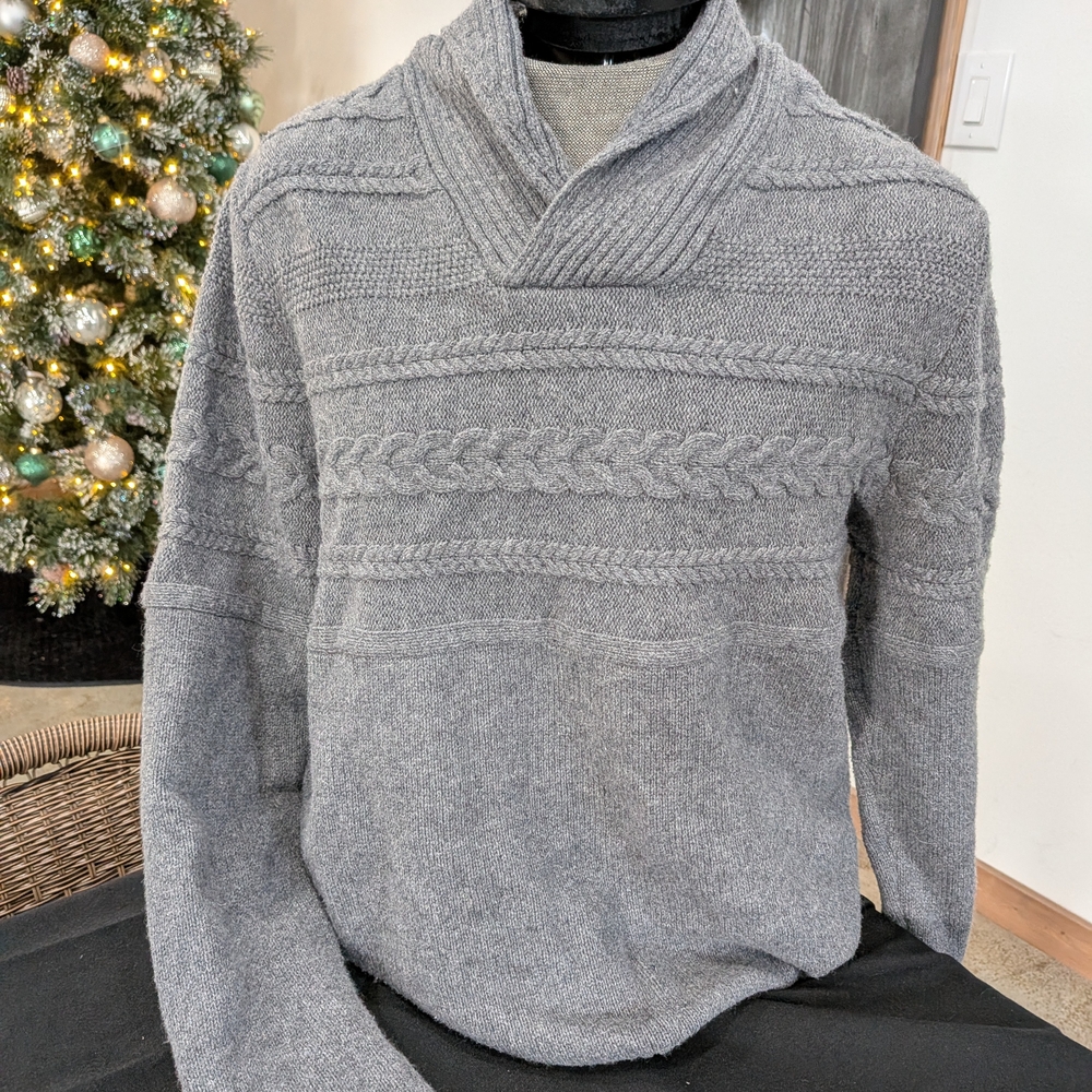 Marc Anthony Gray Turtleneck Sweater